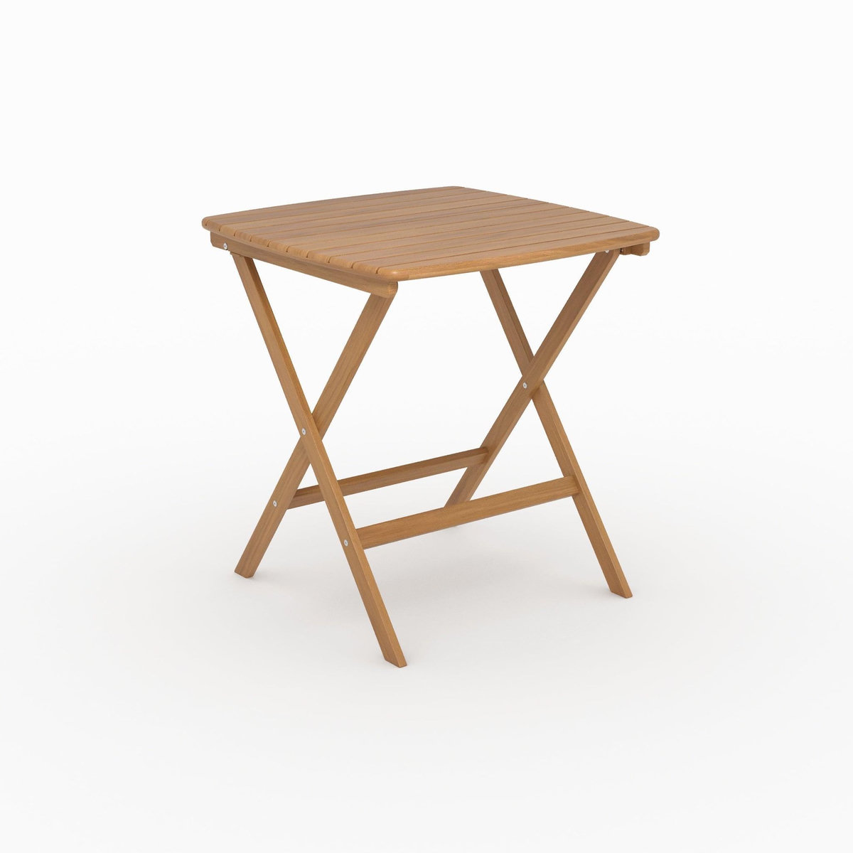 Rendez vous déco Table de jardin pliante carré en bois d'acacia huilé 2 personnes-Siquijor