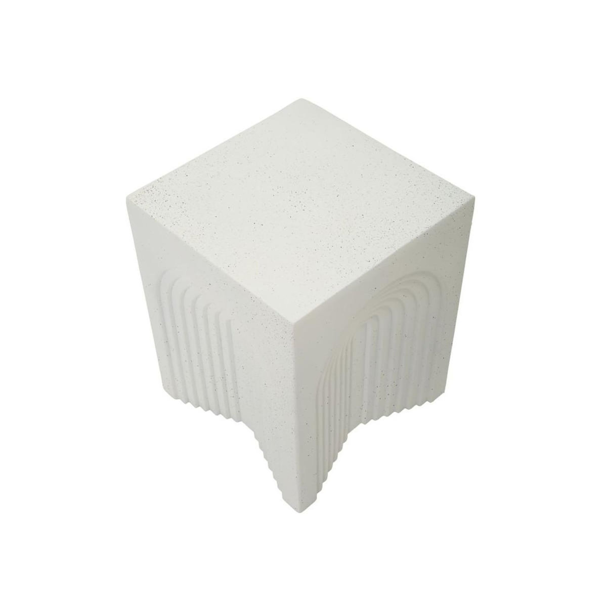 Paris Prix Table d'Appoint Design  Arc  50cm Blanc