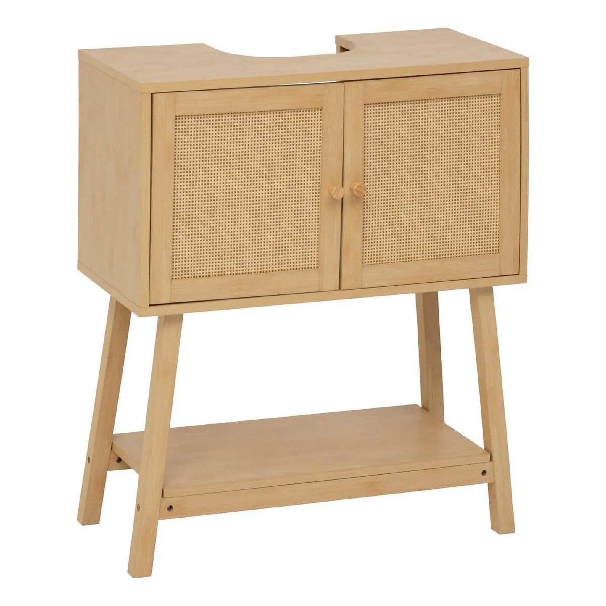 FIVE Meuble sous lavabo  cane  80cm naturel
