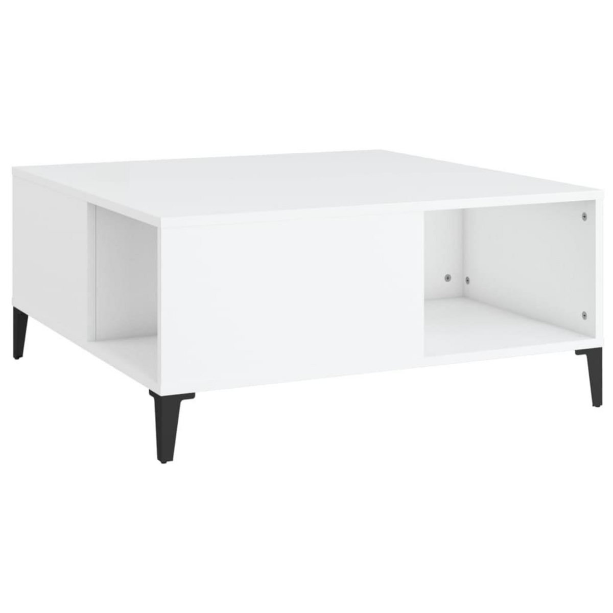 VIDAXL Table basse blanc 80x80x36,5 cm bois d'ingenierie