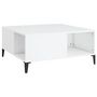 Voir la diapositive 2 : VIDAXL Table basse blanc 80x80x36,5 cm bois d'ingenierie