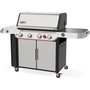 Voir la diapositive 2 : Weber Barbecue gaz Genesis SP-435 4 brûleurs réchaud latéral thermomètre digital sur chariot, 86x48 cm