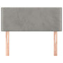 Voir la diapositive 3 : VIDAXL Tete de lit Gris clair 80x5x78/88 cm Velours