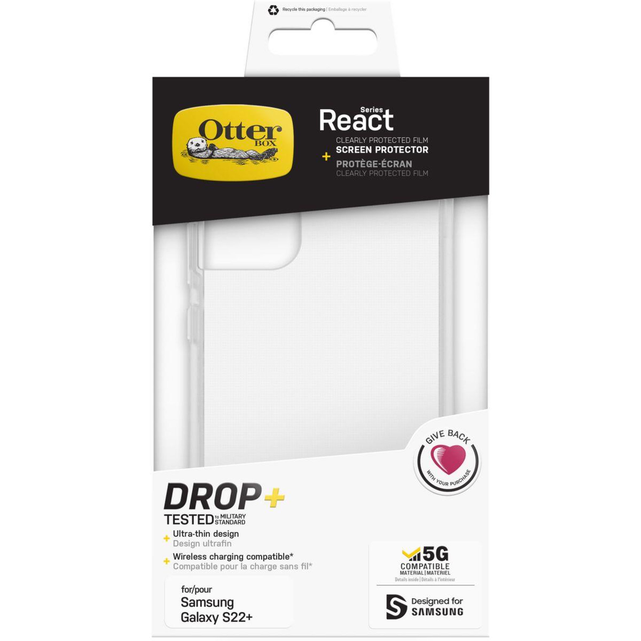 Otterbox Coque Samsung S22+ Coque + film protecteur