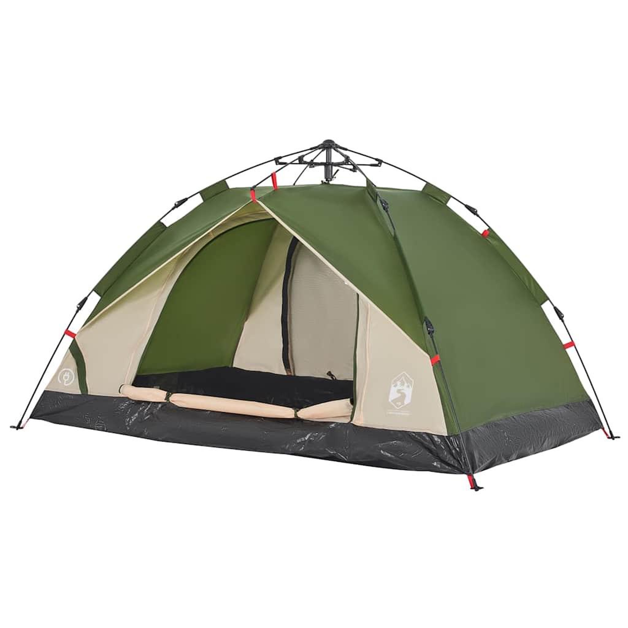 Voir la diapositive 4 : VIDAXL Tente de camping a dome 2 personnes vert liberation rapide