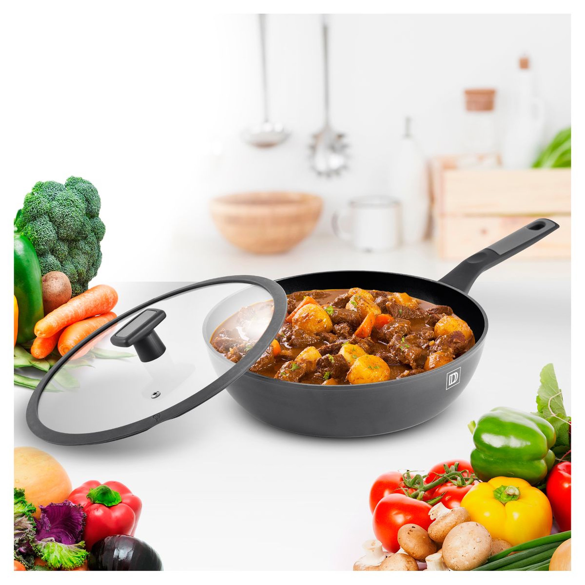 Voir la diapositive 2 : DURAND DUPONT Sauteuse forgé 24 cm