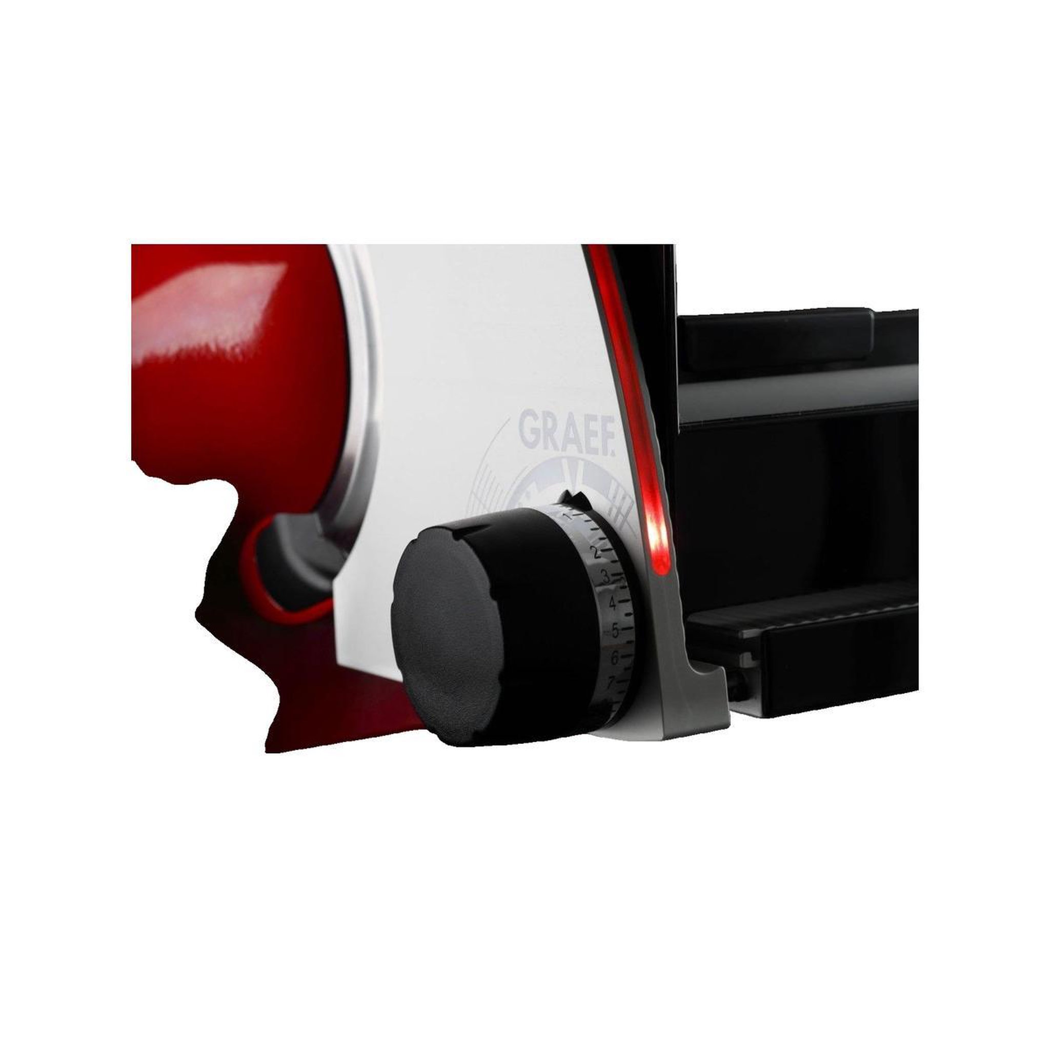 Voir la diapositive 3 : graef Trancheuse électrique Graef SKS700 Rouge rubis avec éclairage LED