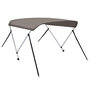 Voir la diapositive 2 : VIDAXL Auvent bimini a 2 arceaux gris 150x120x110 cm