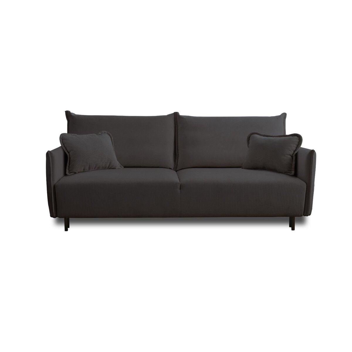 LISA DESIGN Valentina - canapé 3 places convertible - avec coffre - en velours côtelé - style contemporain