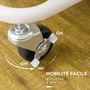 Voir la diapositive 5 : HOMCOM Desserte de cuisine - 3 étagères avec rebords - 4 crochets, 3 pots suspendus - acier ABS