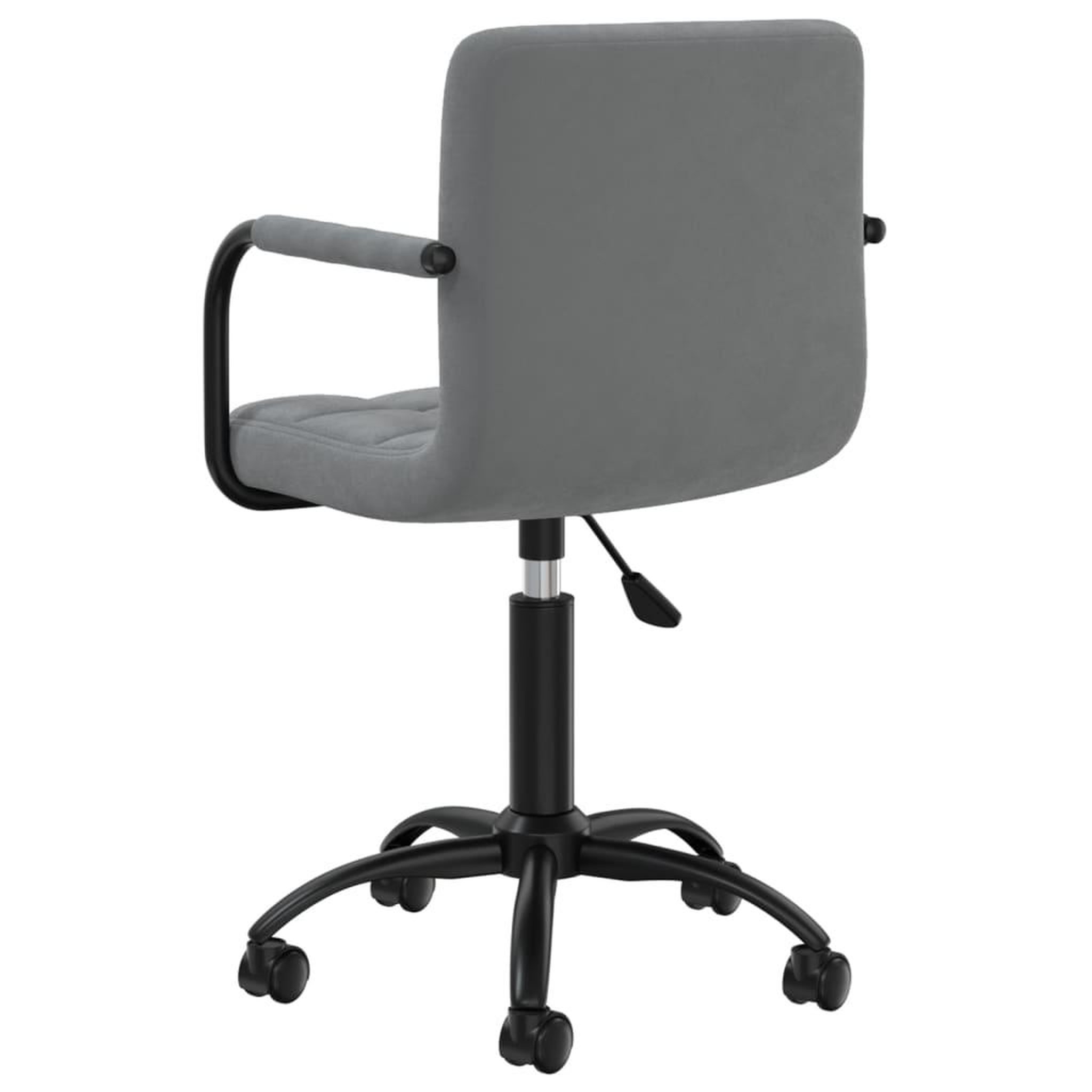 Voir la diapositive 5 : VIDAXL Chaises pivotantes a manger lot de 4 gris fonce velours