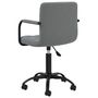 Voir la diapositive 5 : VIDAXL Chaises pivotantes a manger lot de 4 gris fonce velours