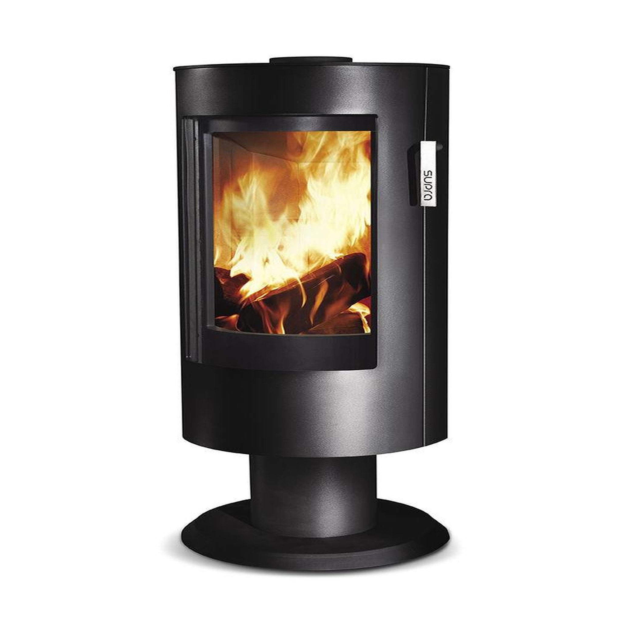 Supra Poêle à bois CHLOÉ SUR PIED acier - vertical - étanche - 7,1kW