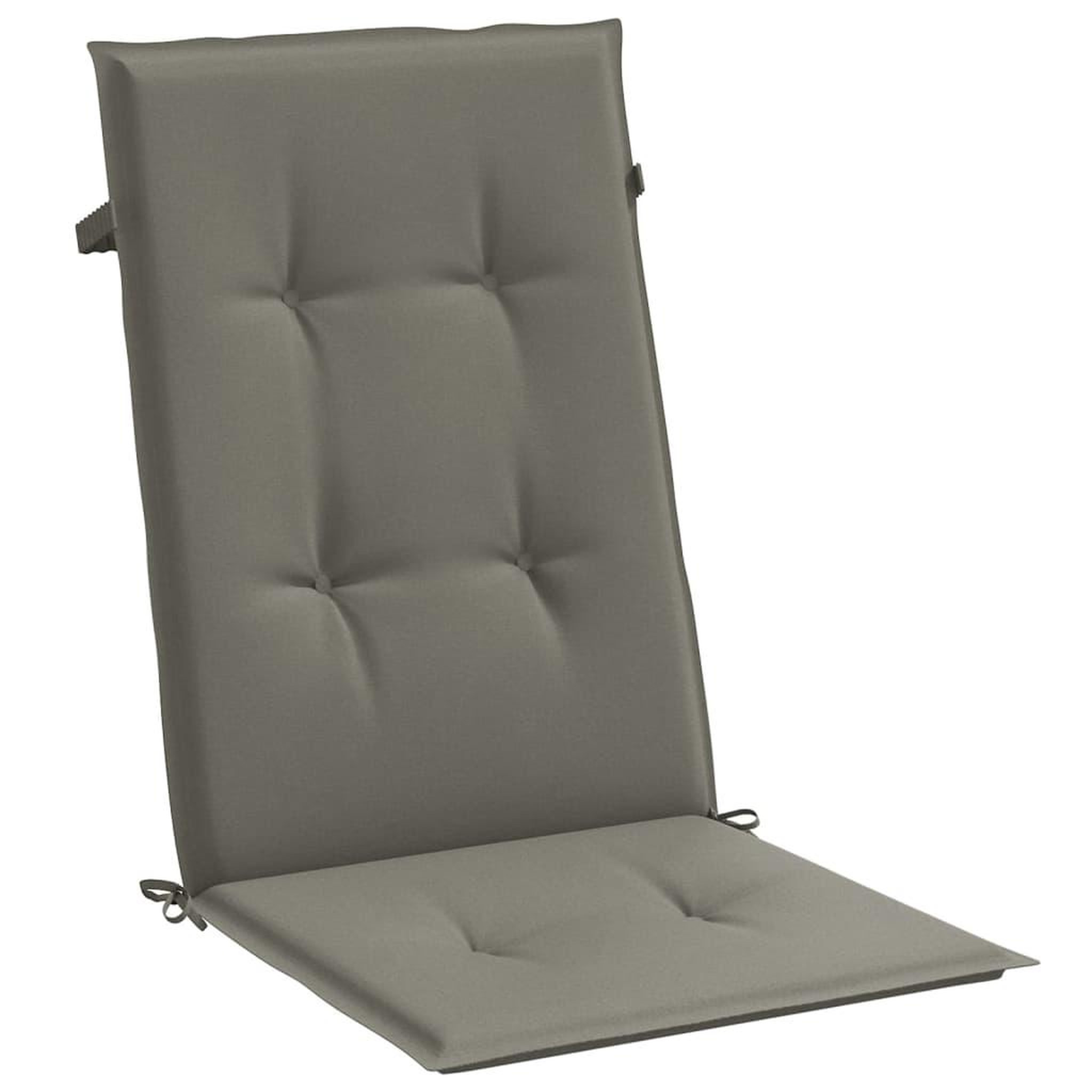Voir la diapositive 5 : VIDAXL Coussins de chaise a dossier haut lot de 4 gris fonce melange