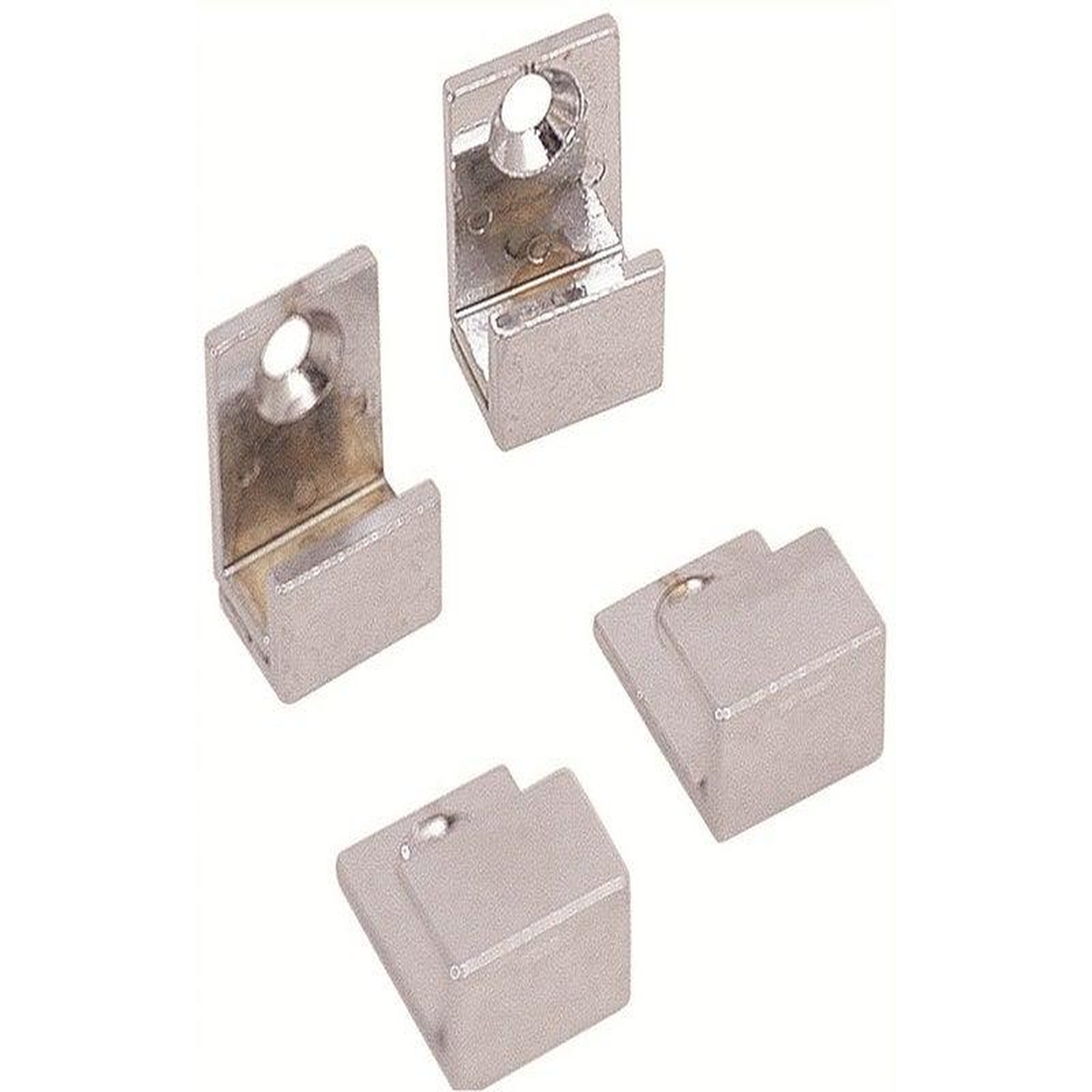 CENTRALE BRICO Jeu de 4 fixations miroirs U chromées