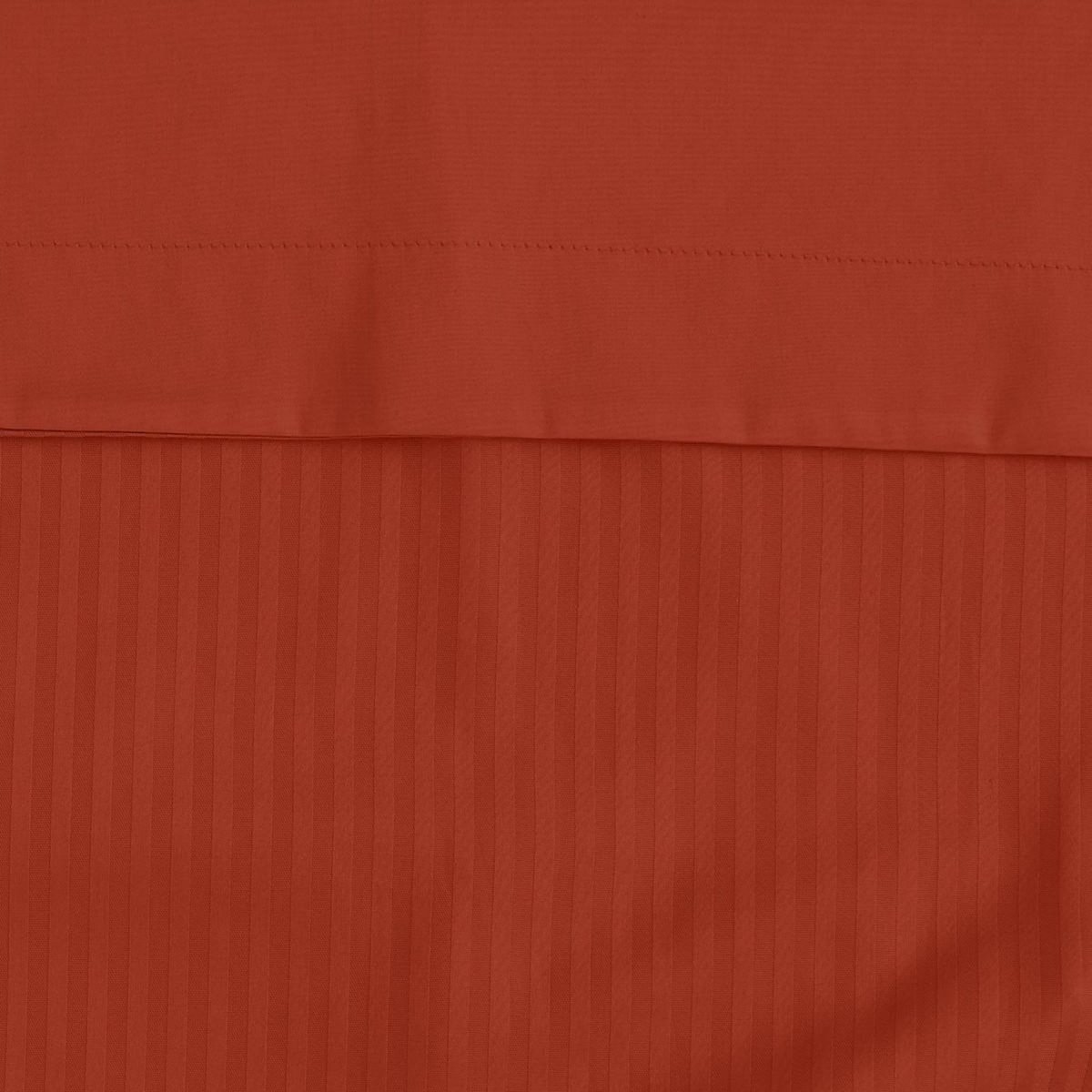 Sensei Maison Housse de couette rayée réversible satin de coton VERSALUXE