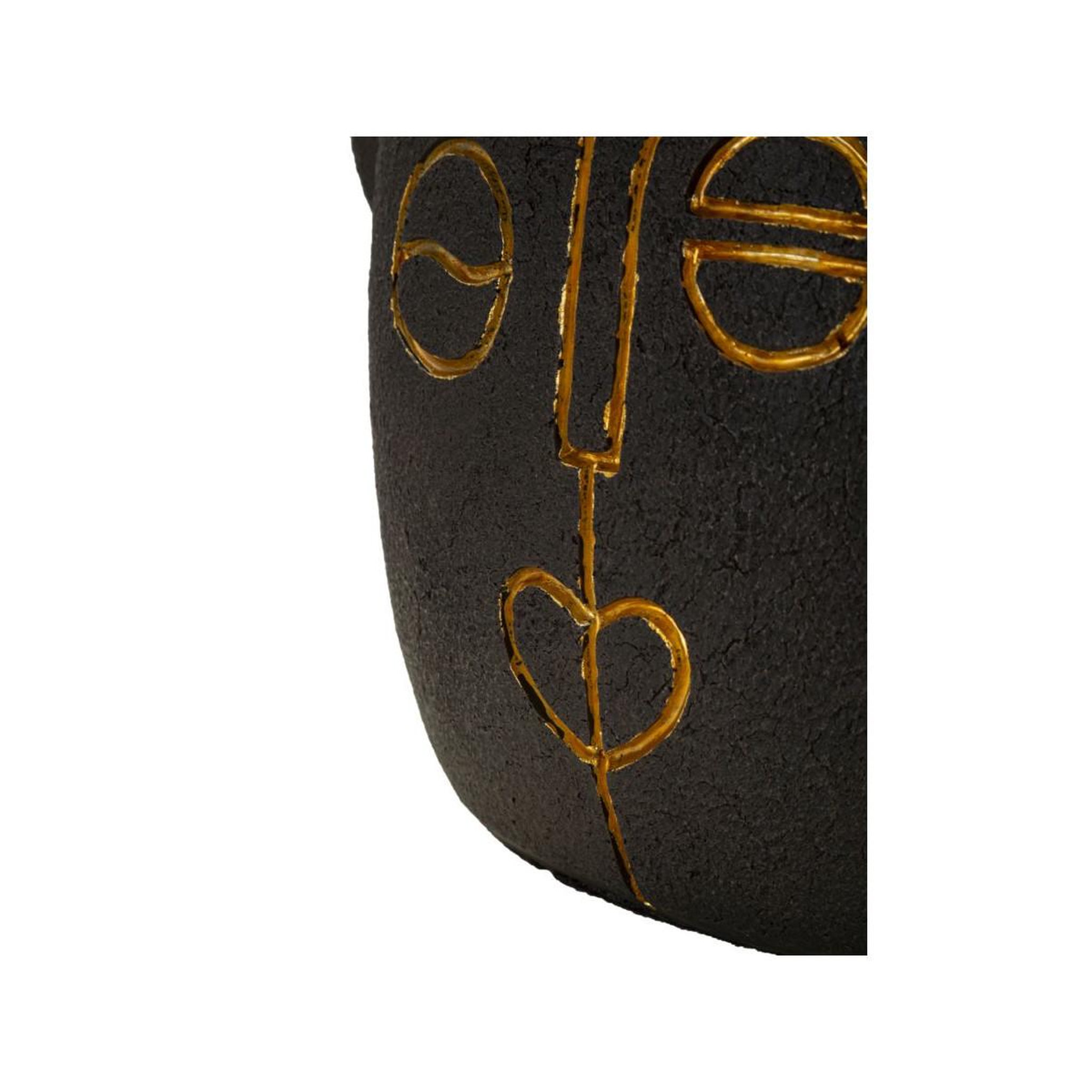 Voir la diapositive 3 : Paris Prix Lampe à poser en résine  tribal  46cm marron