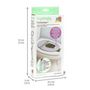 Voir la diapositive 4 : MARKET24 INGENUITY Réducteur de toilette universel nomade enfant, bébé, en voyage ou déplacement. Sac de rangement inclus, pliable