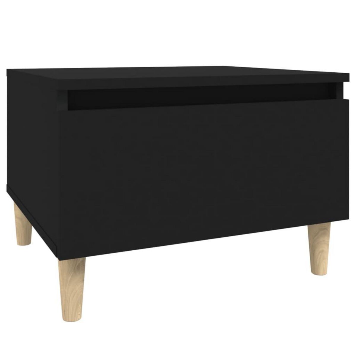 VIDAXL Table d'appoint Noir 50x46x35 cm Bois d'ingenierie