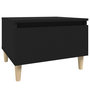 Voir la diapositive 2 : VIDAXL Table d'appoint Noir 50x46x35 cm Bois d'ingenierie