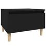 Voir la diapositive 2 : VIDAXL Table d'appoint Noir 50x46x35 cm Bois d'ingenierie