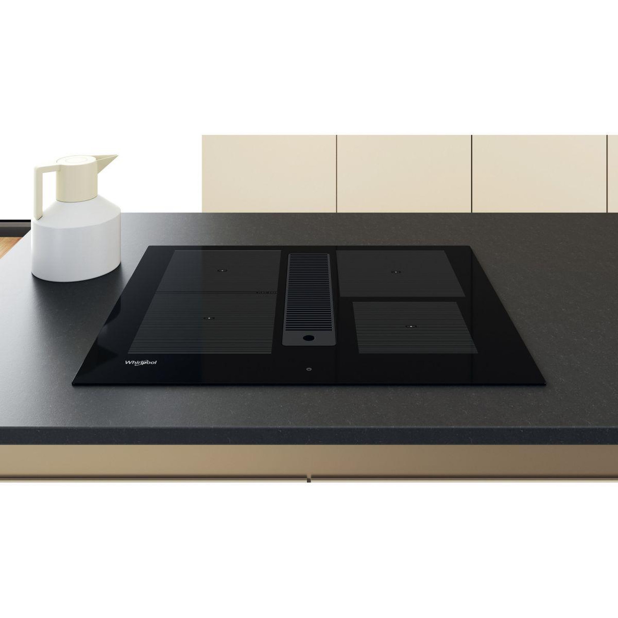 Voir la diapositive 4 : Whirlpool Plaque induction aspirante WVH1065UKIT FlexiCook