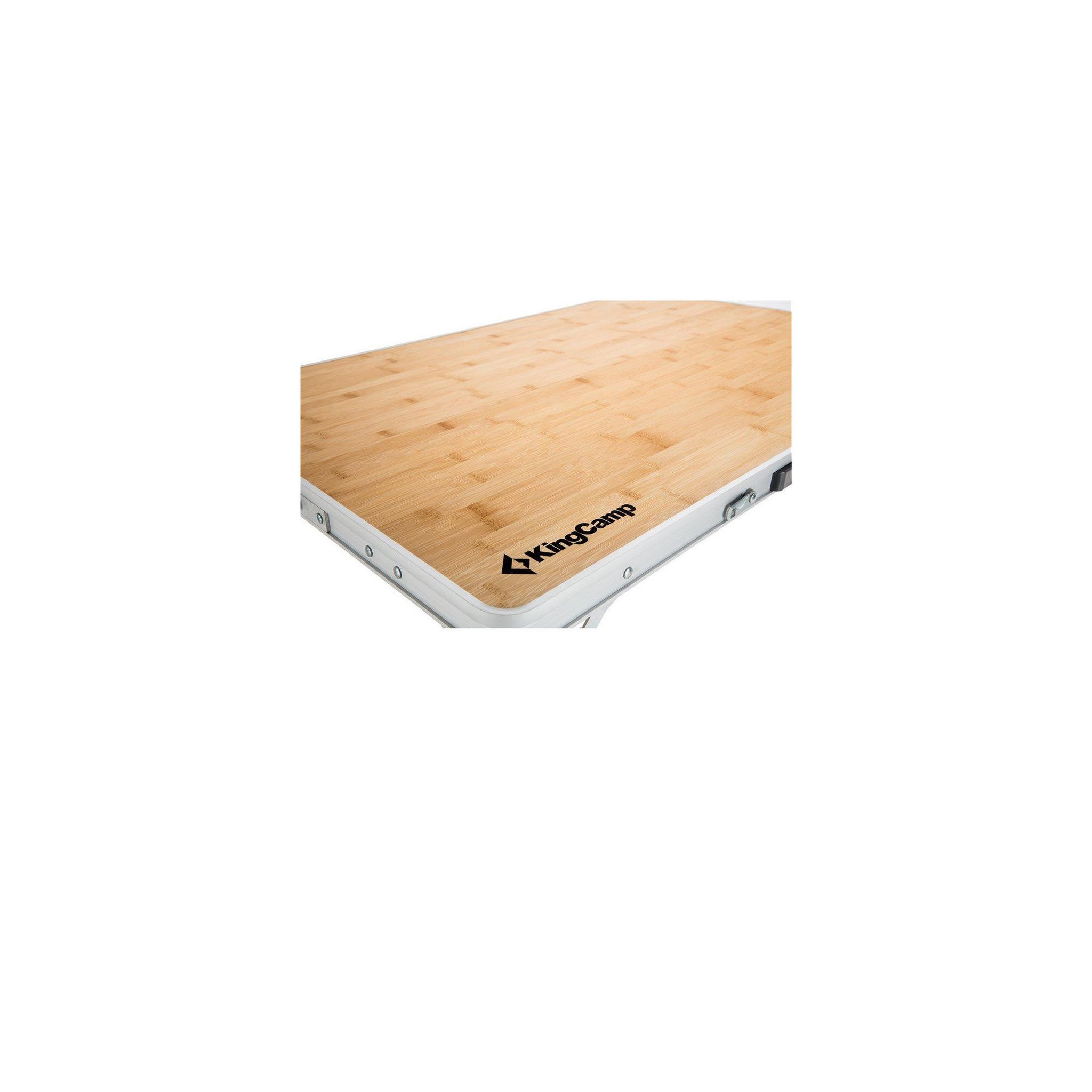 Voir la diapositive 4 : KINGCAMP Table de camping pliable avec poignée de transport - Kingcamp - Forme rectangle