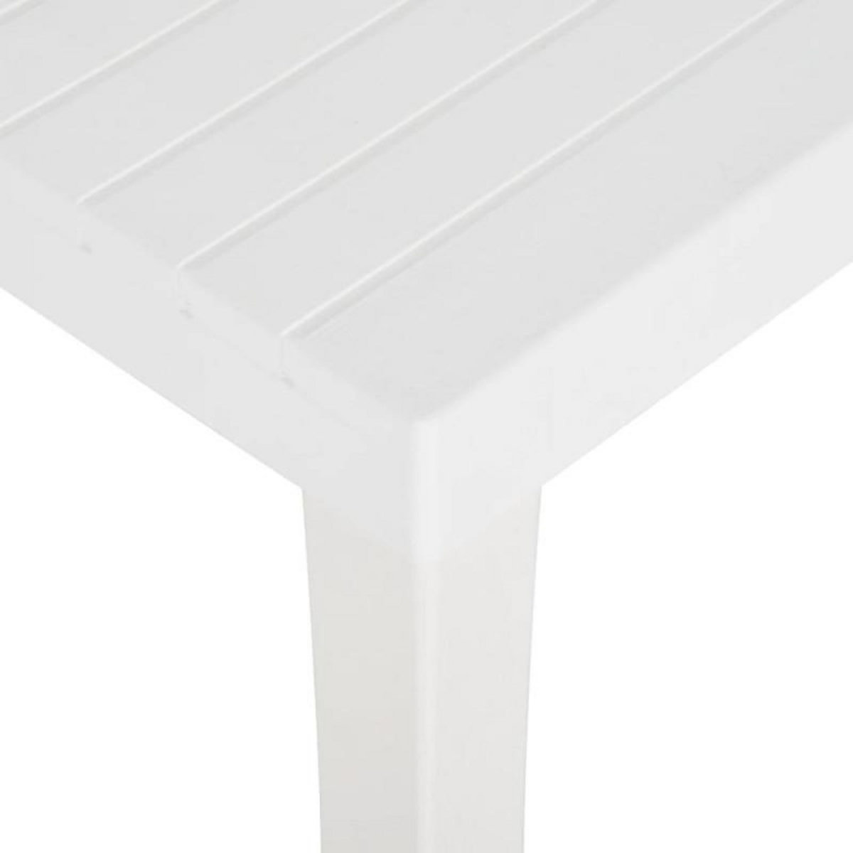 VIDAXL Table de jardin 150x90x72 cm PP Blanc