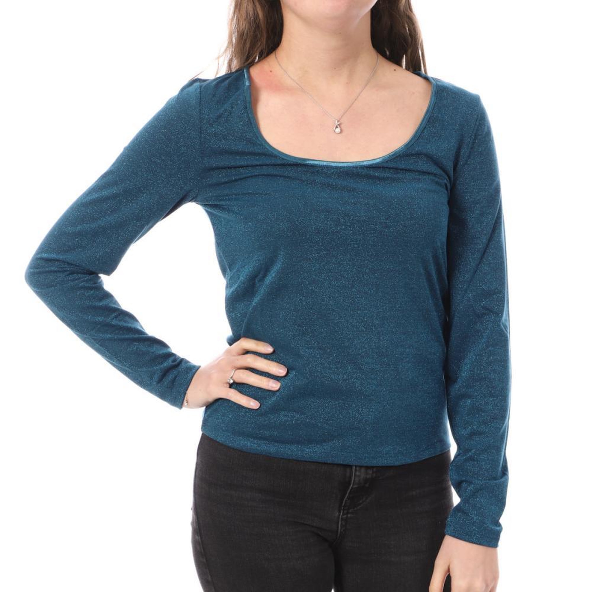 Vila Pull Bleu Femme Vila Viluxi. Coloris disponibles : Bleu