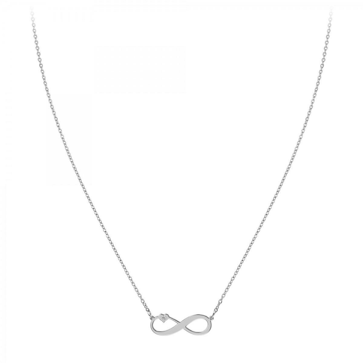 SC CRYSTAL Collier infini par SC Crystal orné d'un véritable diamant blanc