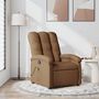Voir la diapositive 1 : VIDAXL Fauteuil de massage inclinable Marron Tissu