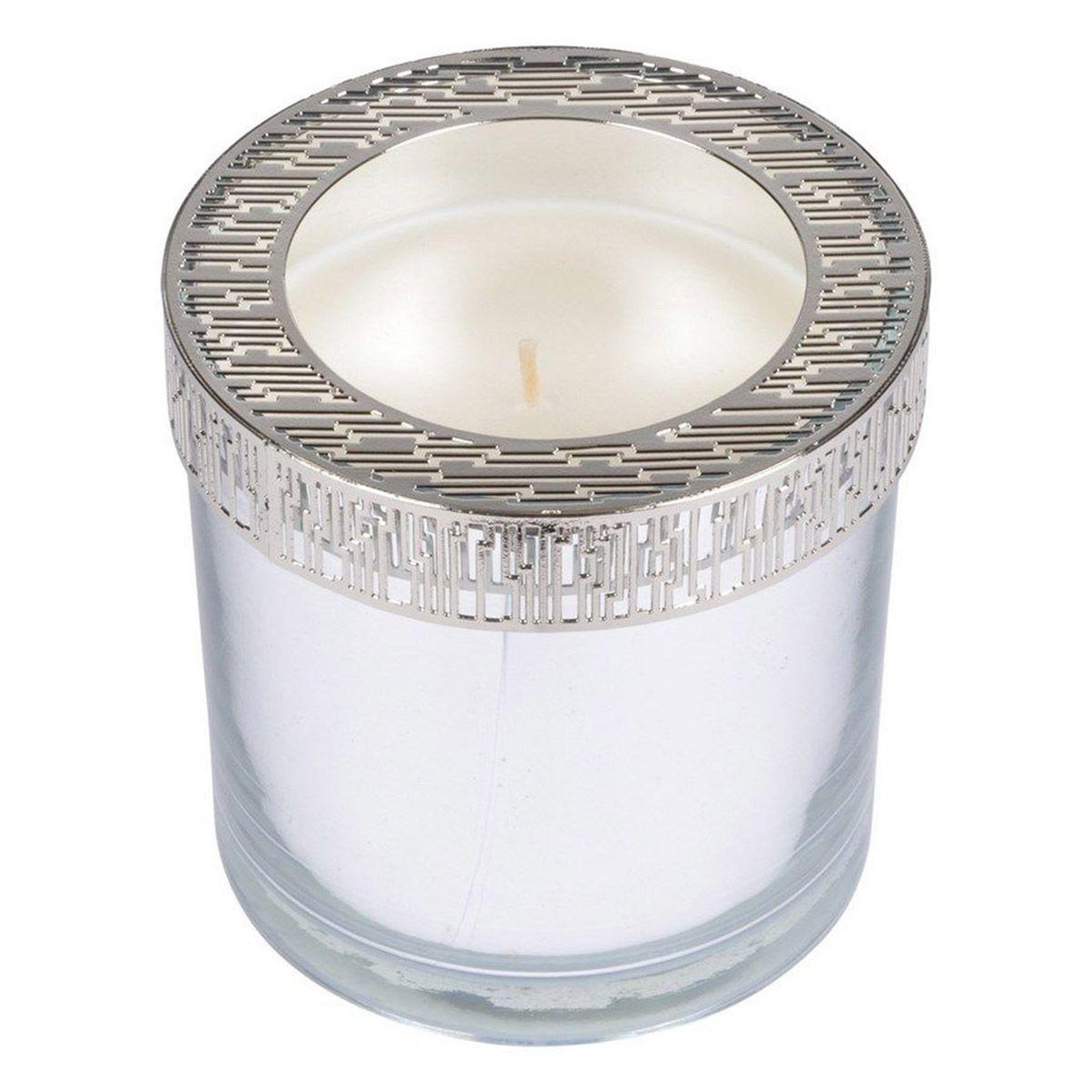HOMEA Bougie Verrine Parfumée  Élégant  10cm Argent
