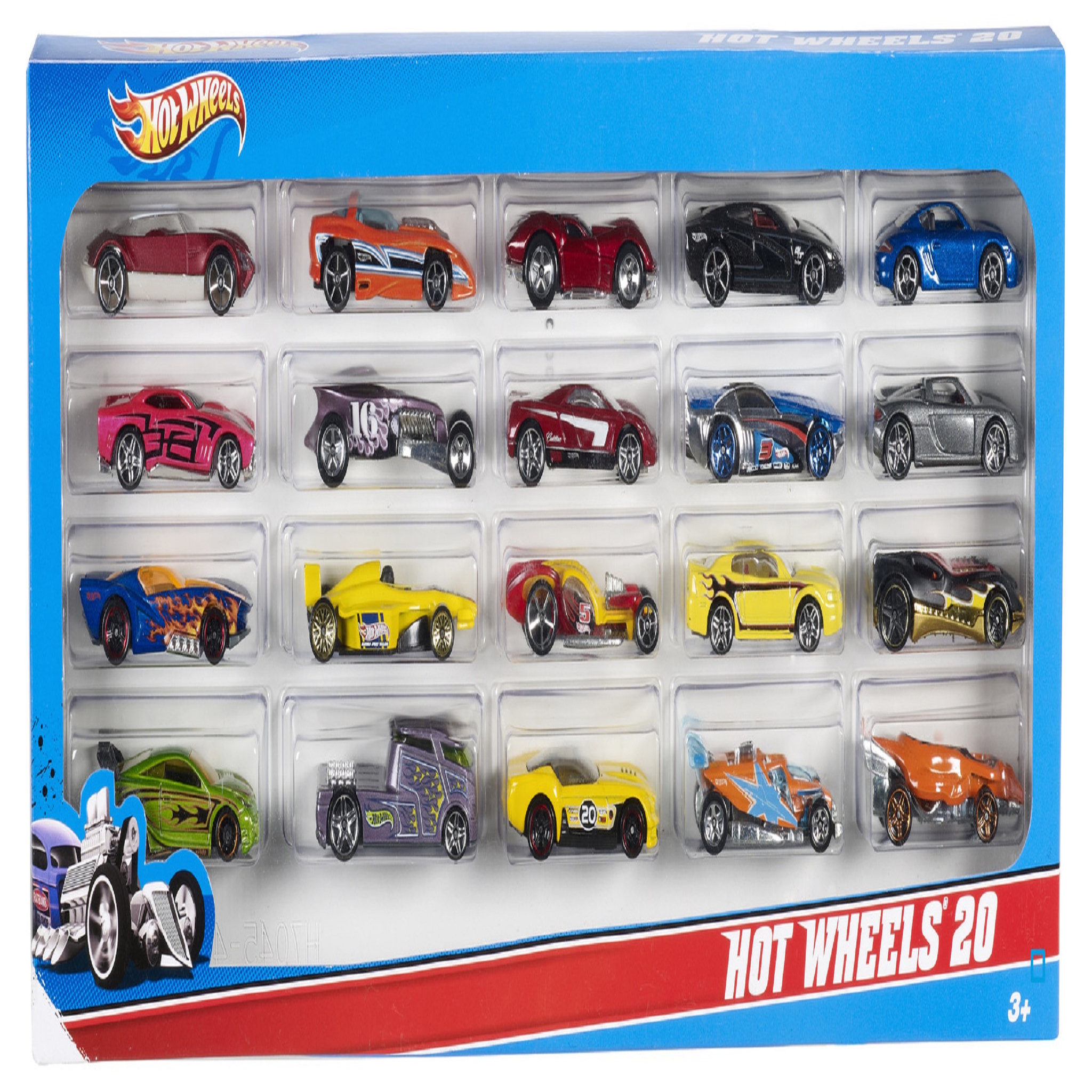Voir la diapositive 5 : MATTEL Coffret de 20 véhicules Hot Wheels 