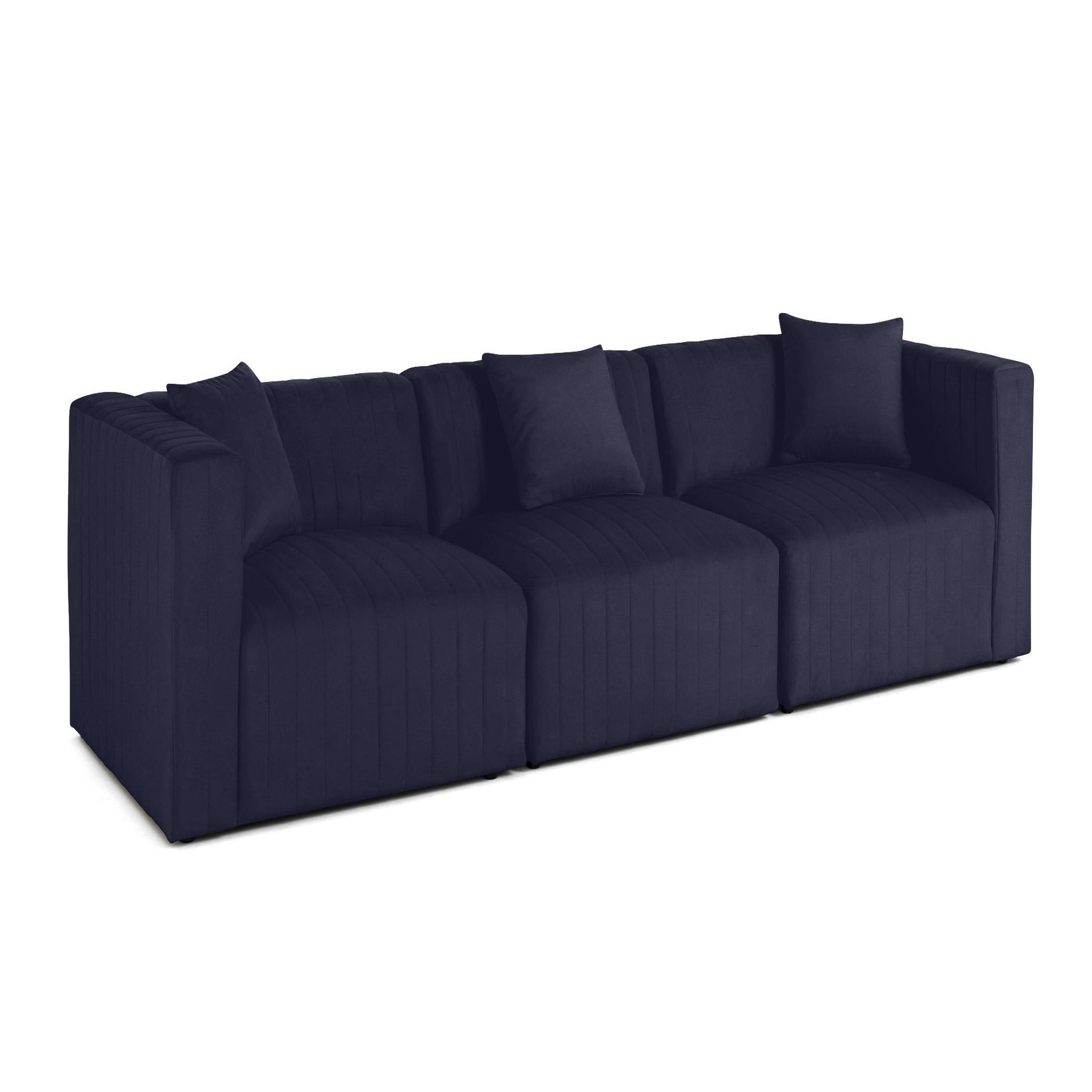 Voir la diapositive 5 : BEST MOBILIER Nova - canapé modulable 3 places - en velours