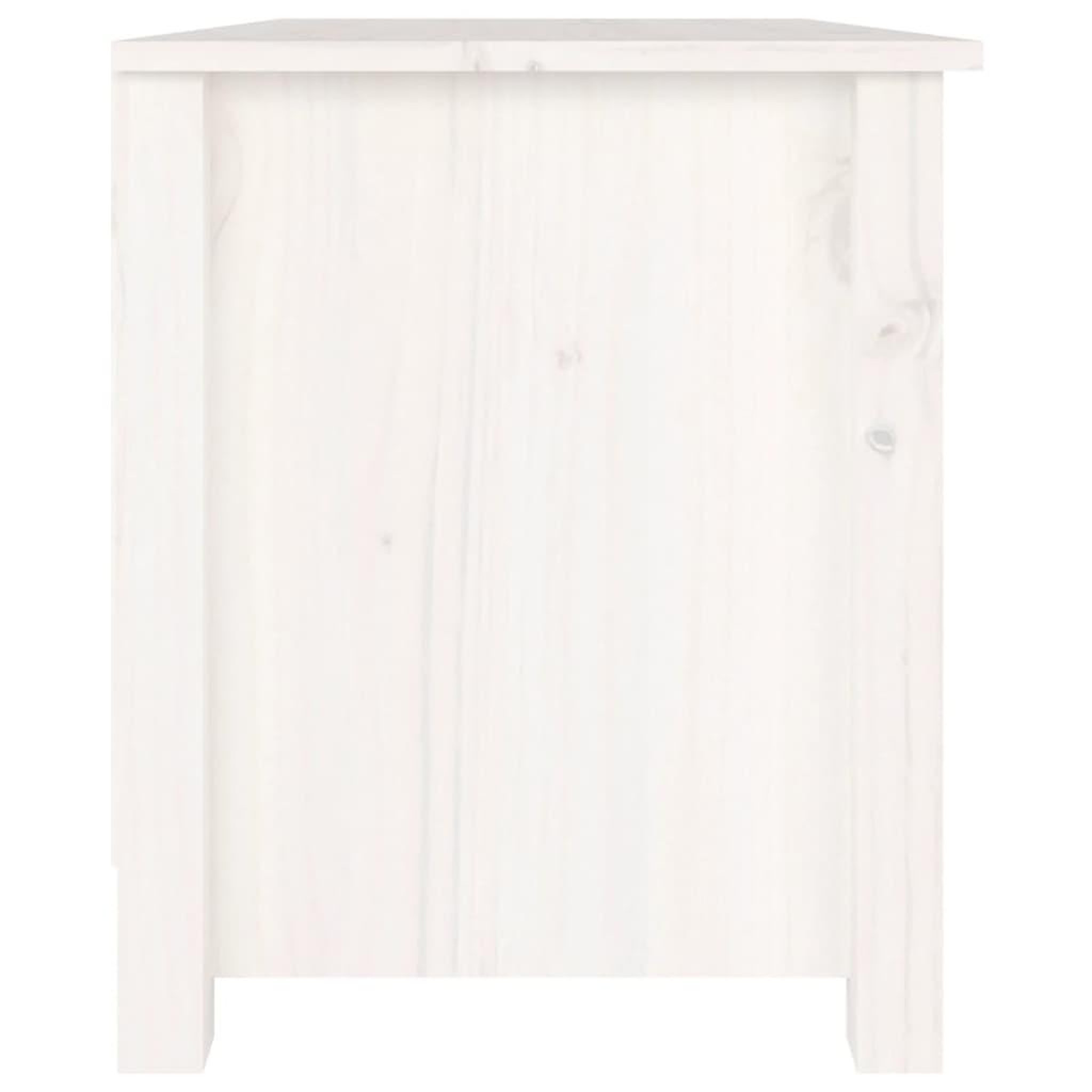 Voir la diapositive 4 : VIDAXL Banc a chaussures Blanc 70x38x45,5 cm Bois de pin massif