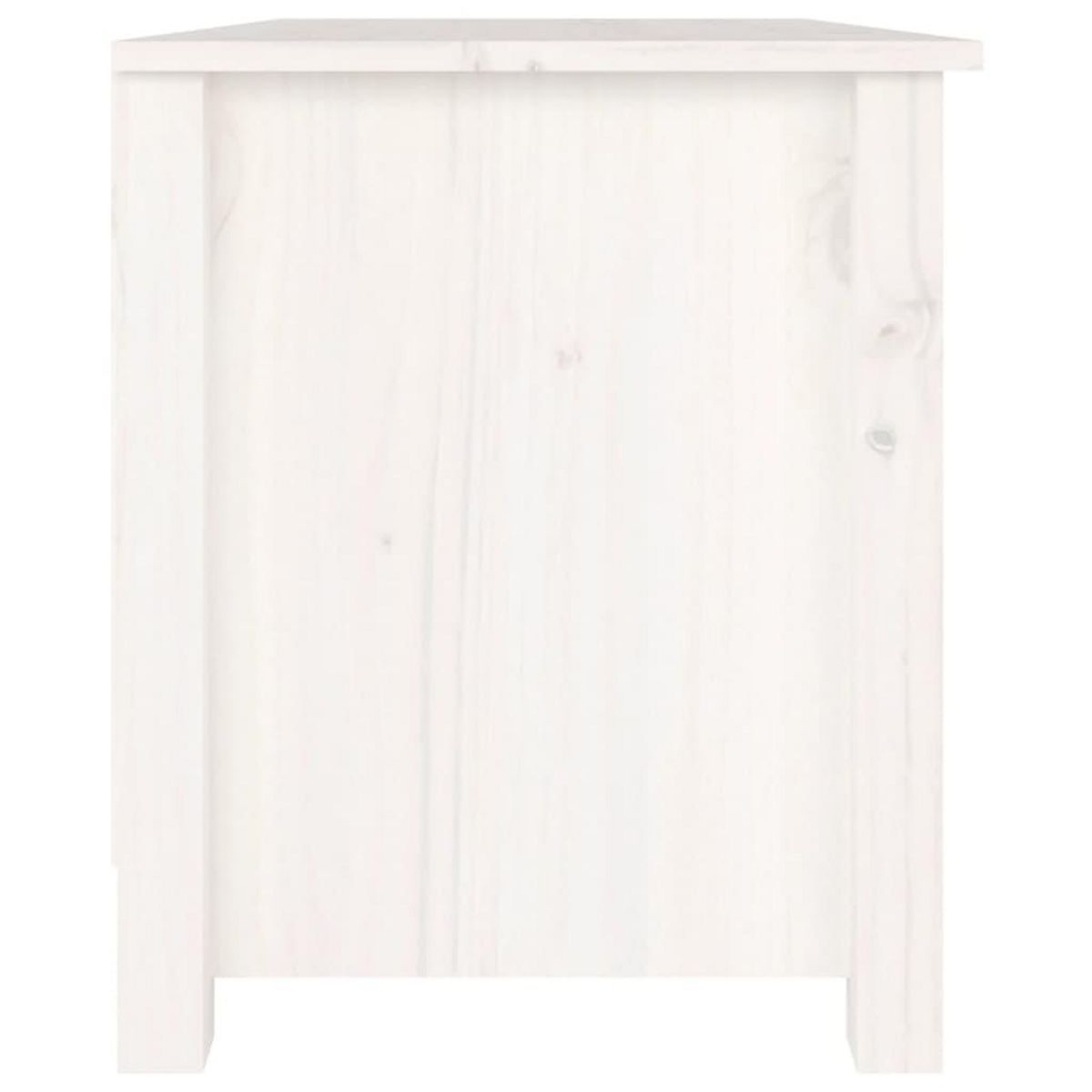 VIDAXL Banc a chaussures Blanc 70x38x45,5 cm Bois de pin massif