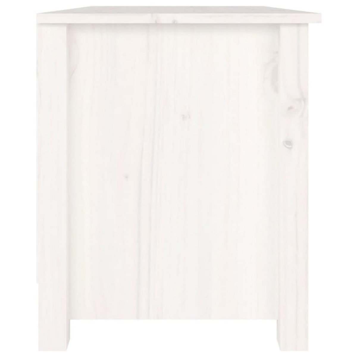 VIDAXL Banc a chaussures Blanc 70x38x45,5 cm Bois de pin massif