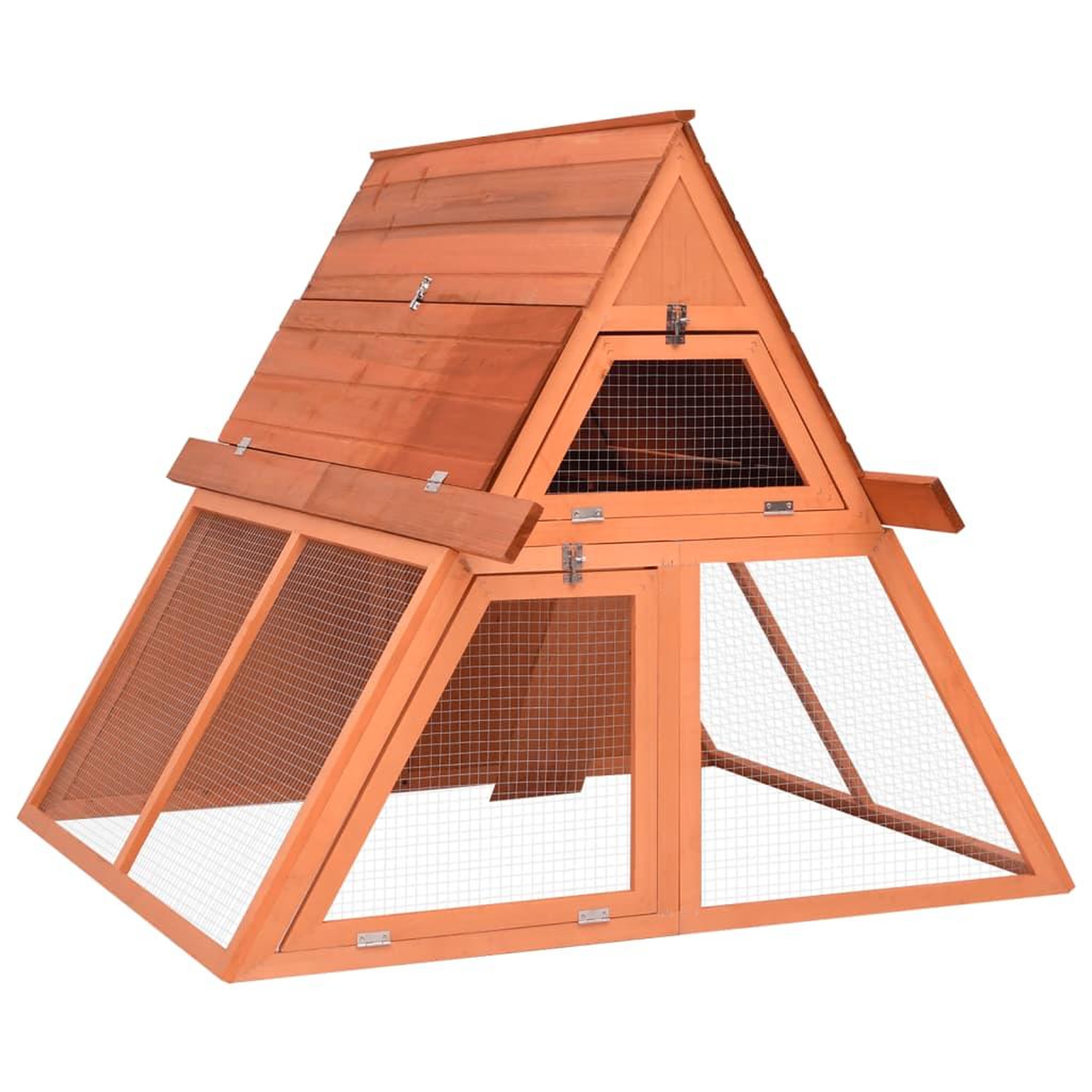 VIDAXL Clapier 152x127x109,5 cm bois de sapin massif