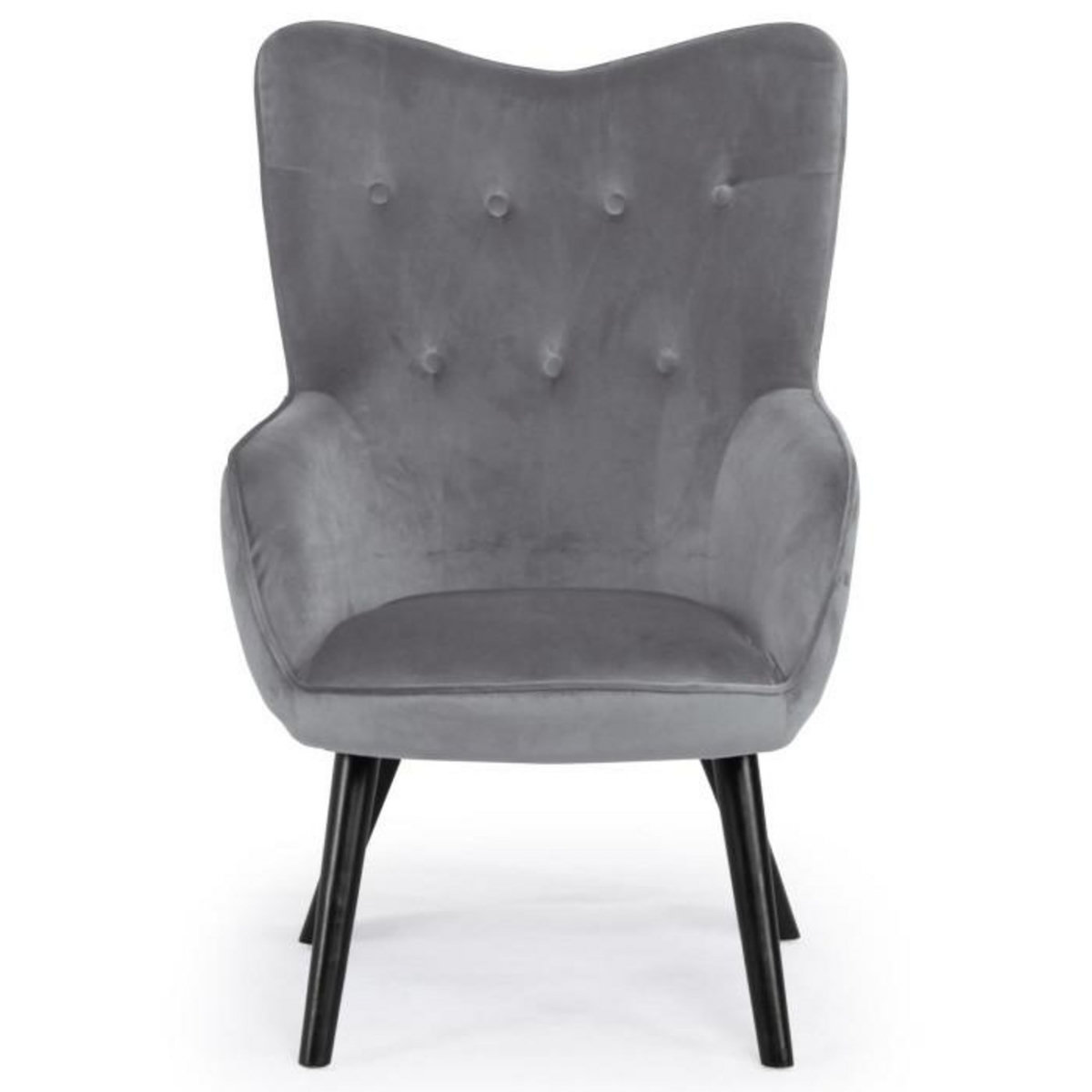Paris Prix Fauteuil Design en Velours  Artic  100cm Gris