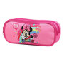 Voir la diapositive 2 : Bagtrotter BAGTROTTER Trousse scolaire 2 compartiments Disney Minnie Rose Arc en ciel