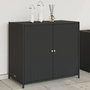 Voir la diapositive 1 : VIDAXL Armoire de rangement de jardin noir 83x45x76 cm resine tressee