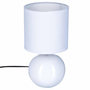 Voir la diapositive 1 : ATMOSPHERA Lampe à Poser Céramique  Boule  24cm Blanc