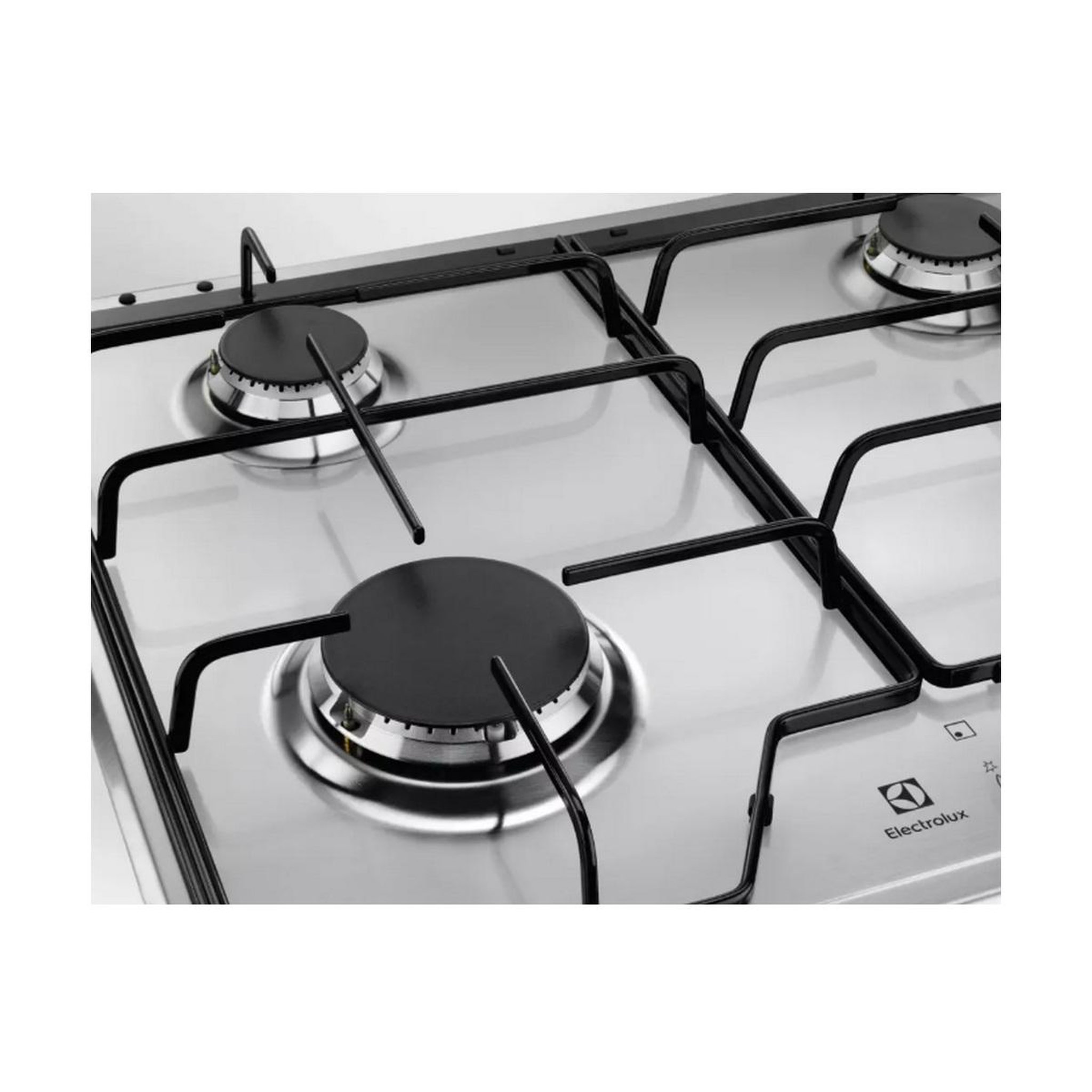 Voir la diapositive 2 : ELECTROLUX Table de cuisson à gaz 60cm 4 feux - kgs6424sx
