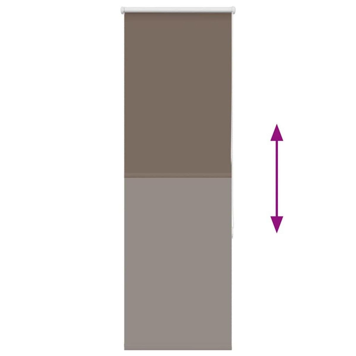 VIDAXL Store enrouleur occultant cafe 60x175cm largeur du tissu 55,7cm