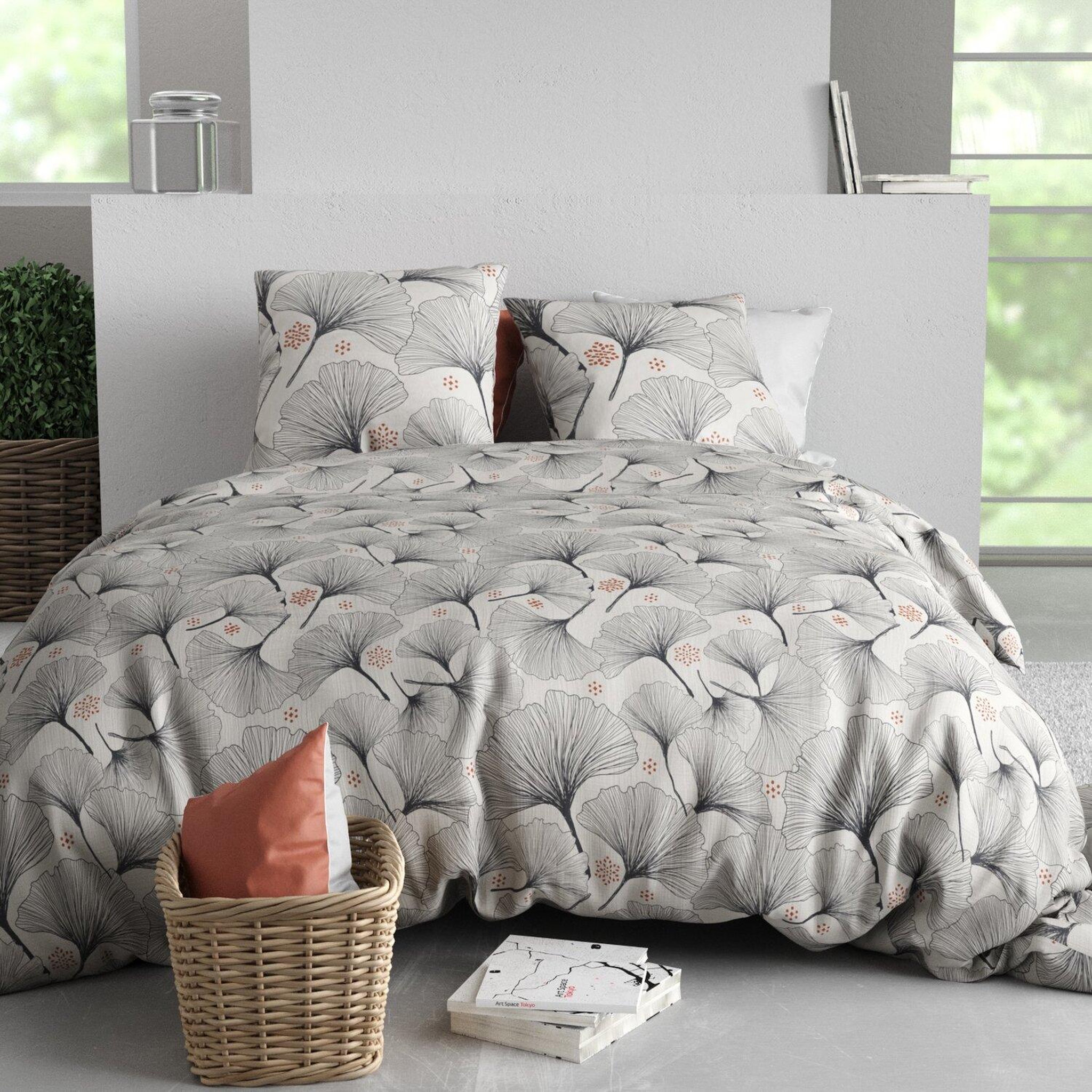 Voir la diapositive 1 : ATELIER DU COTON Parure Housse De Couette 100% Coton 57fils Frenezia