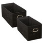 Voir la diapositive 1 : TOILINUX Lot de 2 Boites de rangement en tissu avec poignée