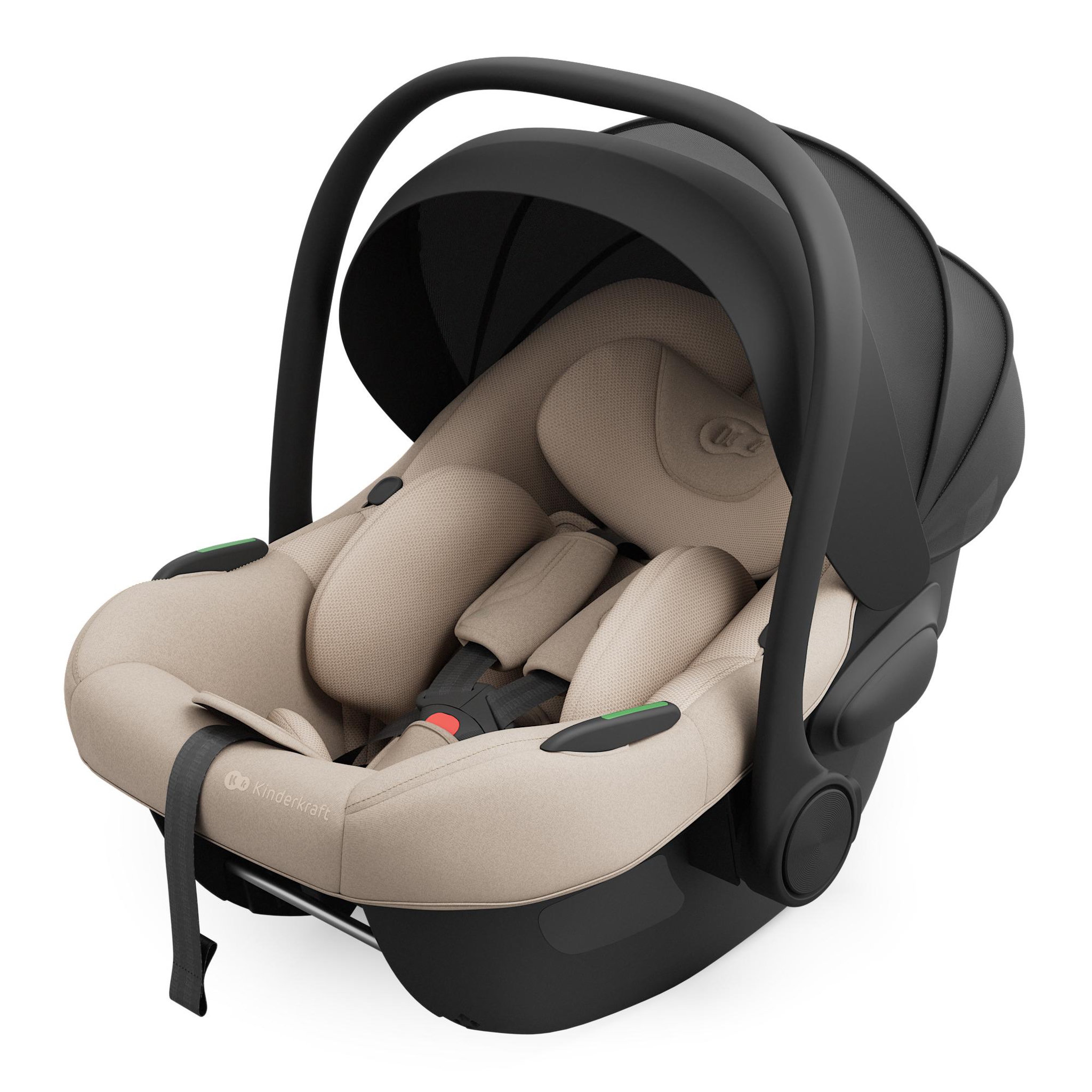 KINDERKRAFT Siège auto isofix bébé rotatif sps. Coloris disponibles : Beige, Gris, Noir