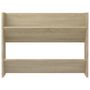 Voir la diapositive 4 : VIDAXL Armoire a chaussures murale Chene Sonoma 80x18x60 cm Agglomere