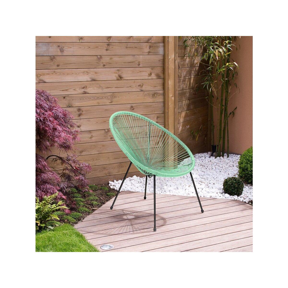 Habitat et Jardin Lot de 2 fauteuils de jardin  Ania  - Vert