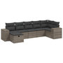 Voir la diapositive 2 : VIDAXL Salon de jardin avec coussins 7 pcs gris resine tressee